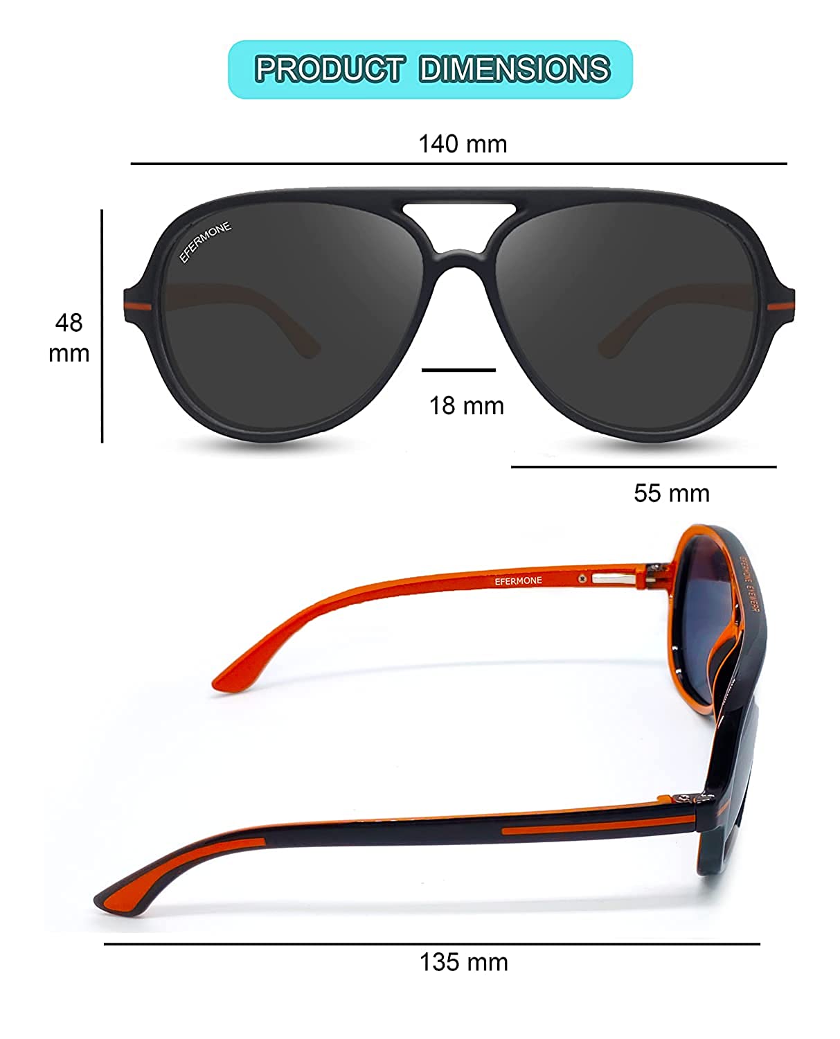 Paul Smith - Denning Brown Polarized Wayfarer Sunglasses